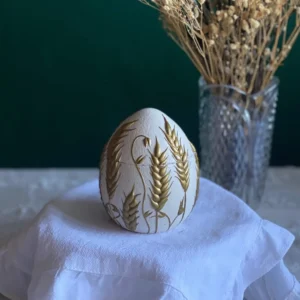 Egg with rye ears scented candle