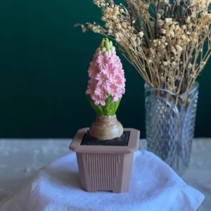 Hyacinth in pot scented candle
