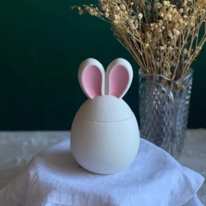Bunny egg scented candle