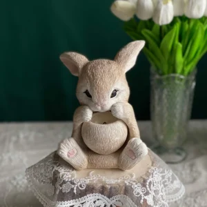 Mom rabbit with belly scented candle